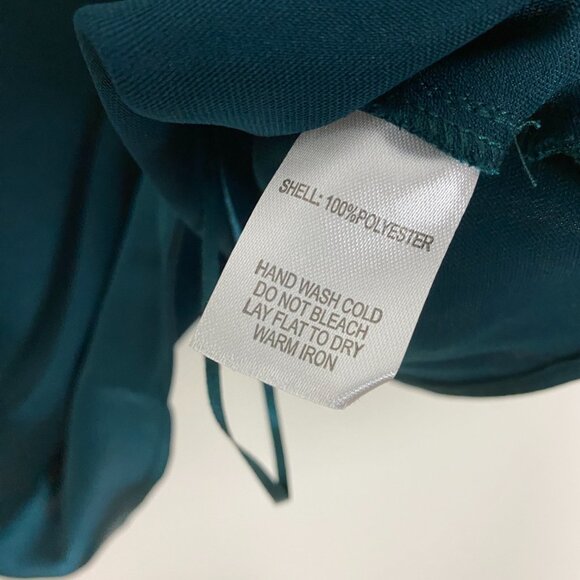 Bailey 44 Chain Cami Blouse Forest Green Drape Front Sexy Going Out Party - Picture 4 of 6